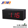 Wood Led Clock Digital With Temperature